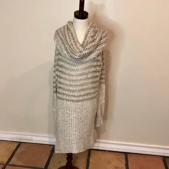 knitted flare dress self-portrait - White Pointelle Knit Flare Midi Dress main image 0